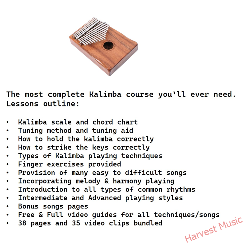 complete kalimba course outline Kalimba course outline